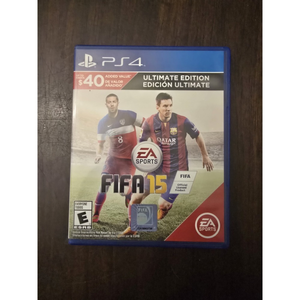 FIFA 15 - Ultimate Edition (Sony PlayStation 4 PS4, 2014) Game, Case, and Manual